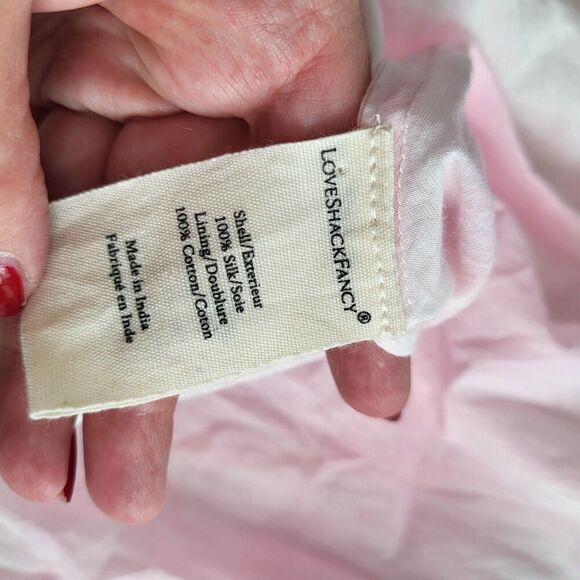 NEW $995 Loveshackfancy Corabella Revolve 100% Silk Tie Dye Ruffled Maxi… - Picture 12 of 16